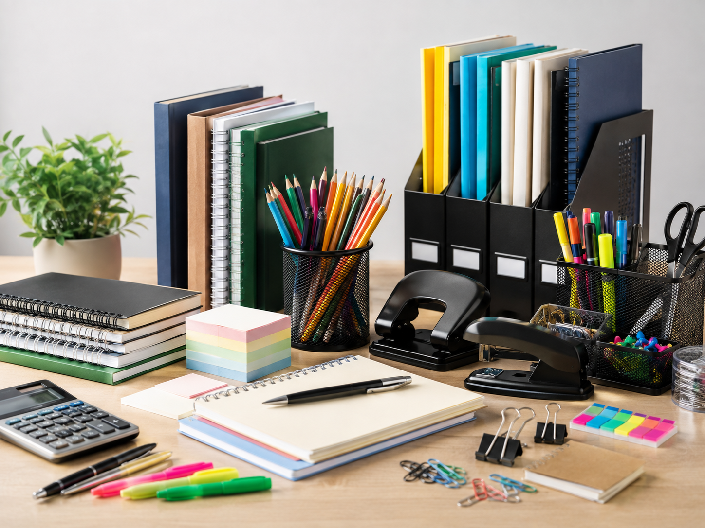 Professional stationery, notebooks, pens and office organisation supplies